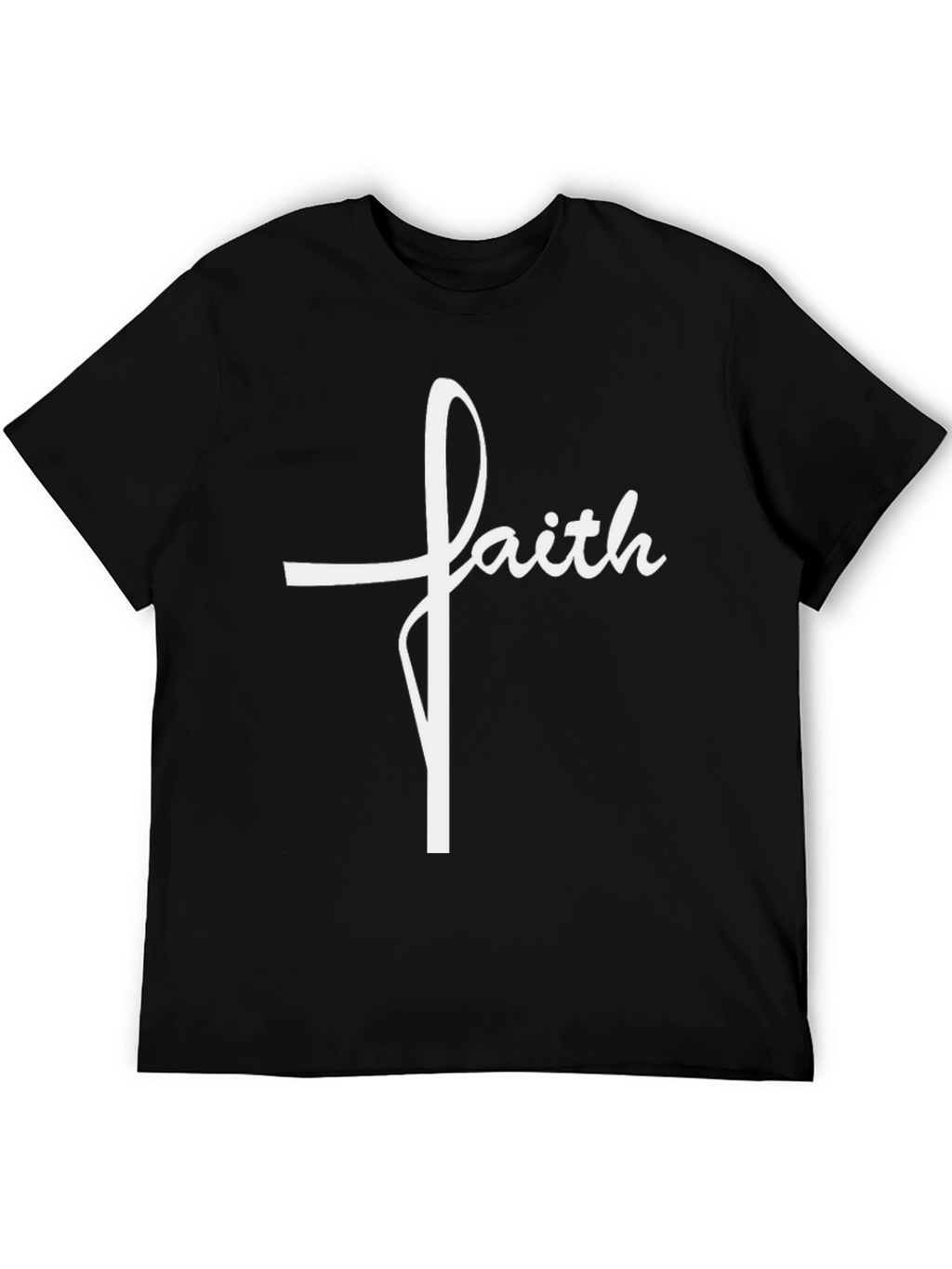 Faith Cross Graphic T-Shirt - Religious Tee