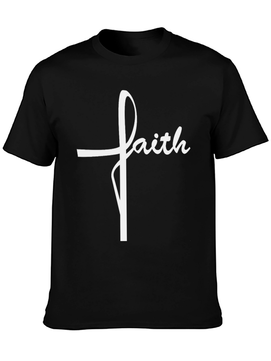 Faith Cross Graphic T-Shirt - Religious Tee