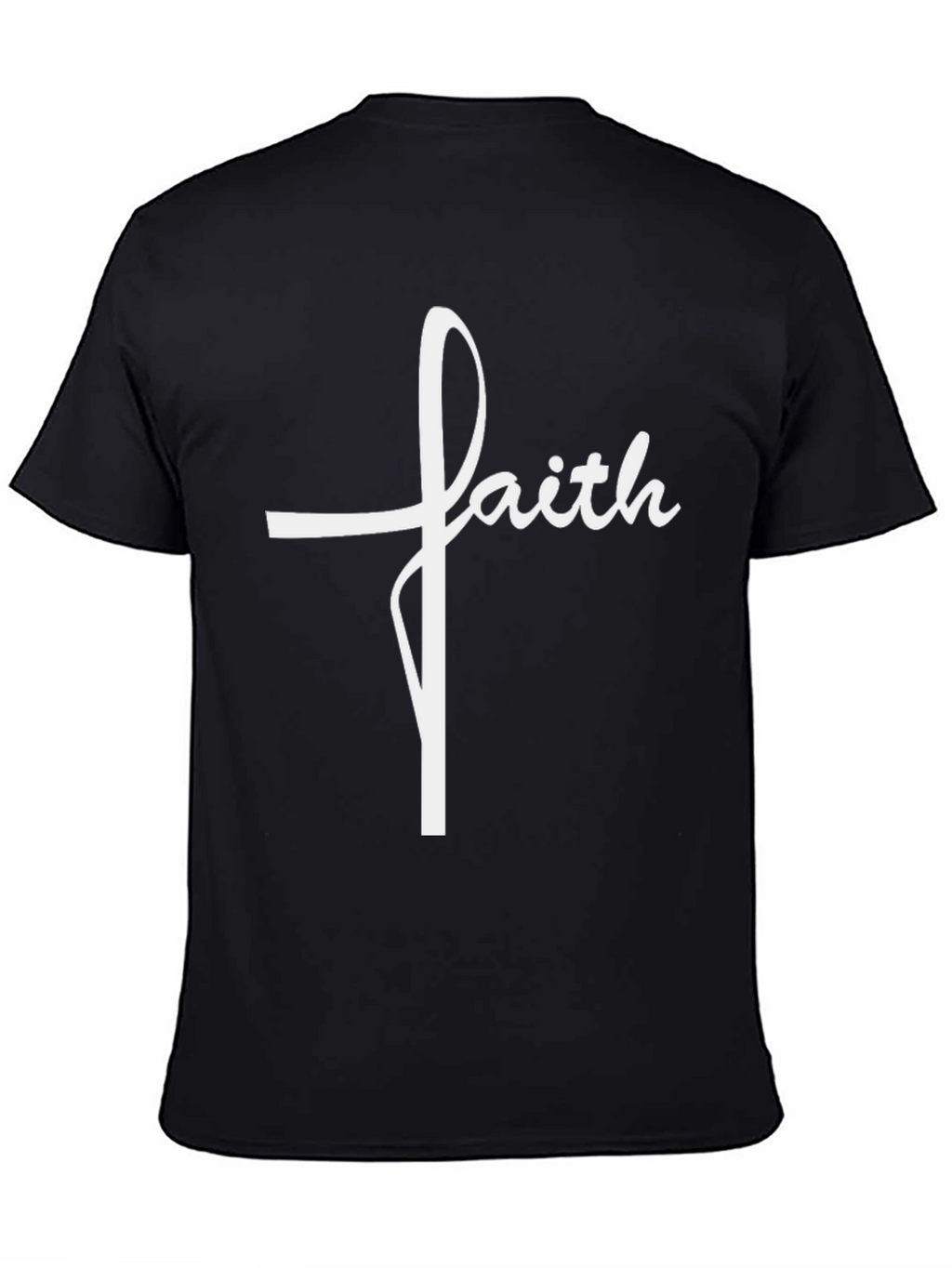 Faith Cross Graphic T-Shirt - Religious Tee