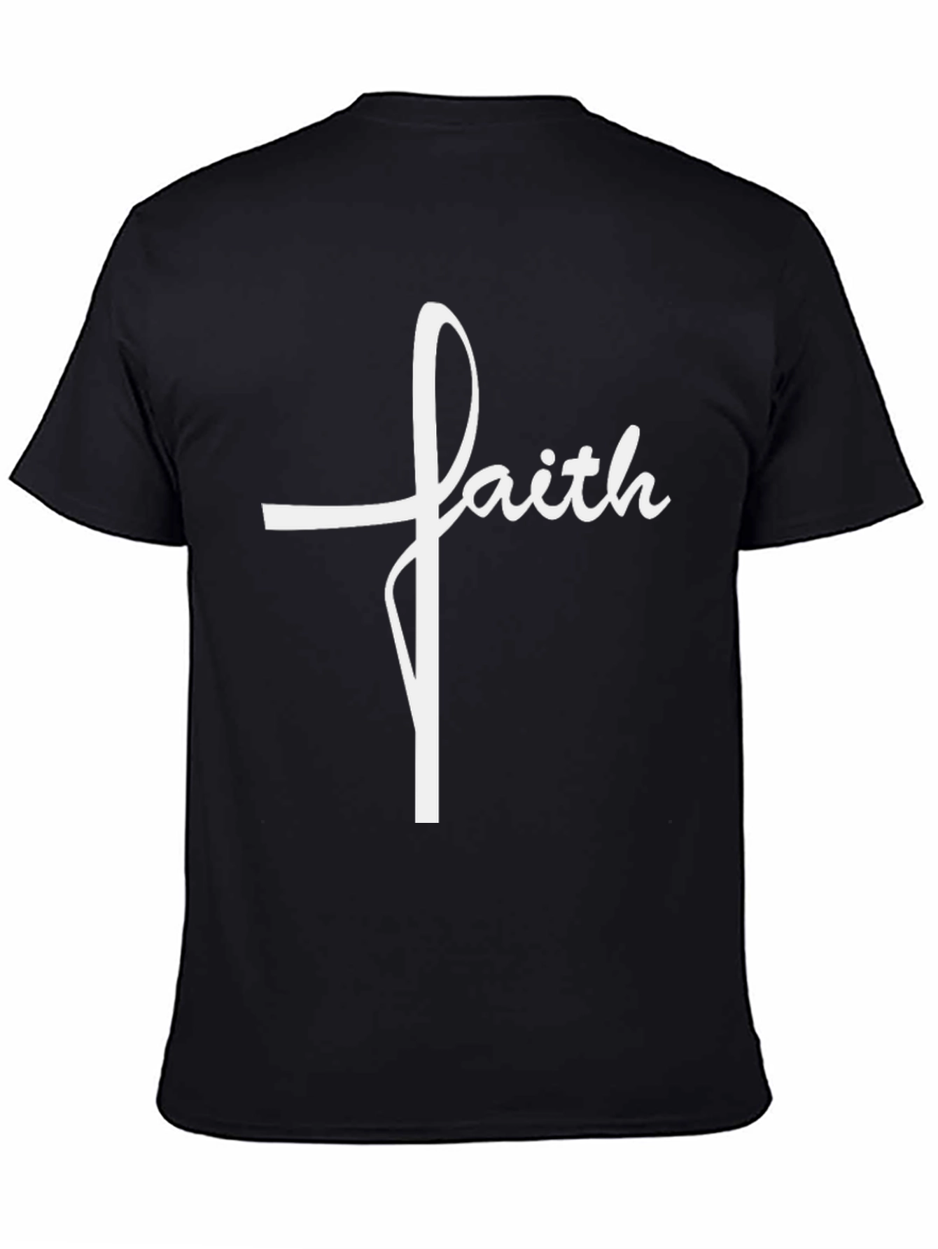 Faith Cross Graphic T-Shirt - Religious Tee