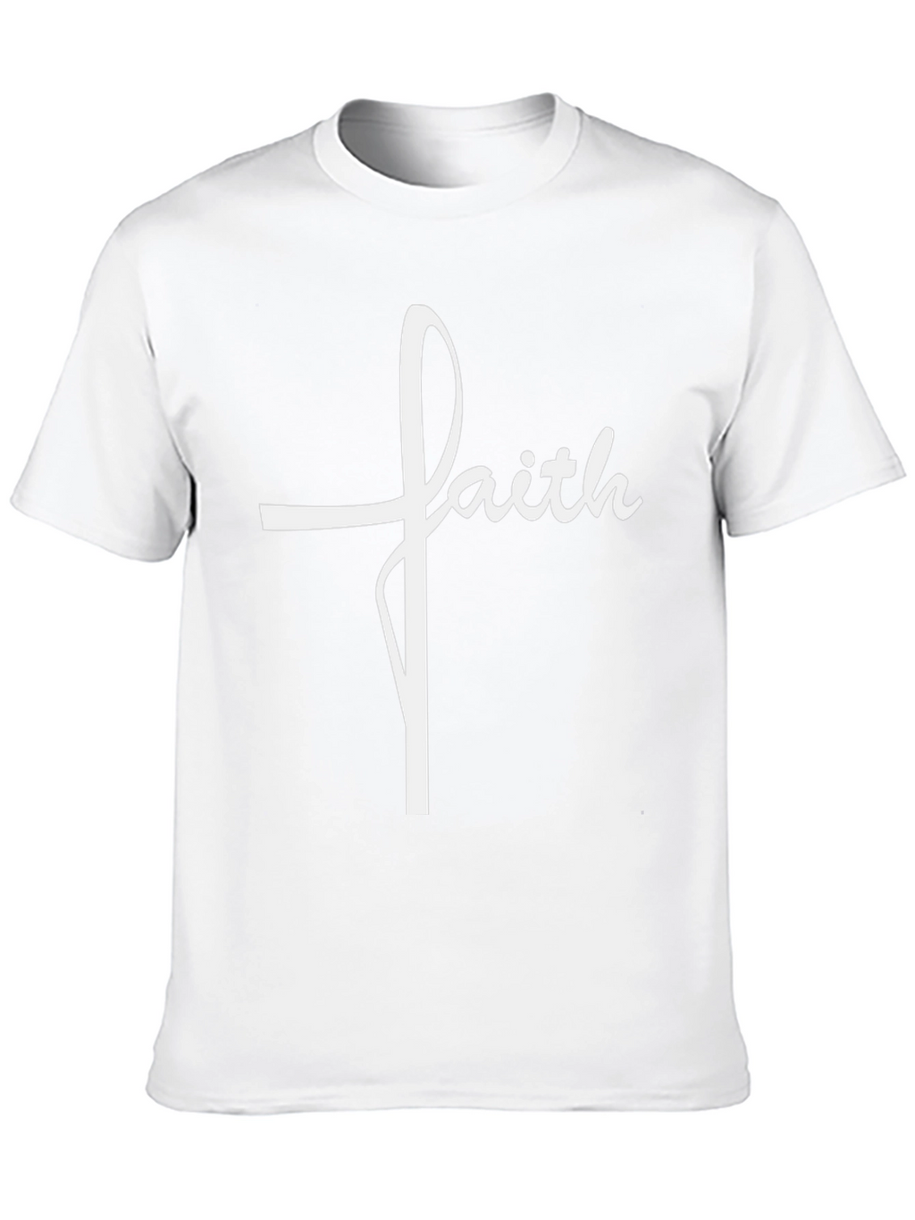 Faith Cross Graphic T-Shirt - Religious Tee