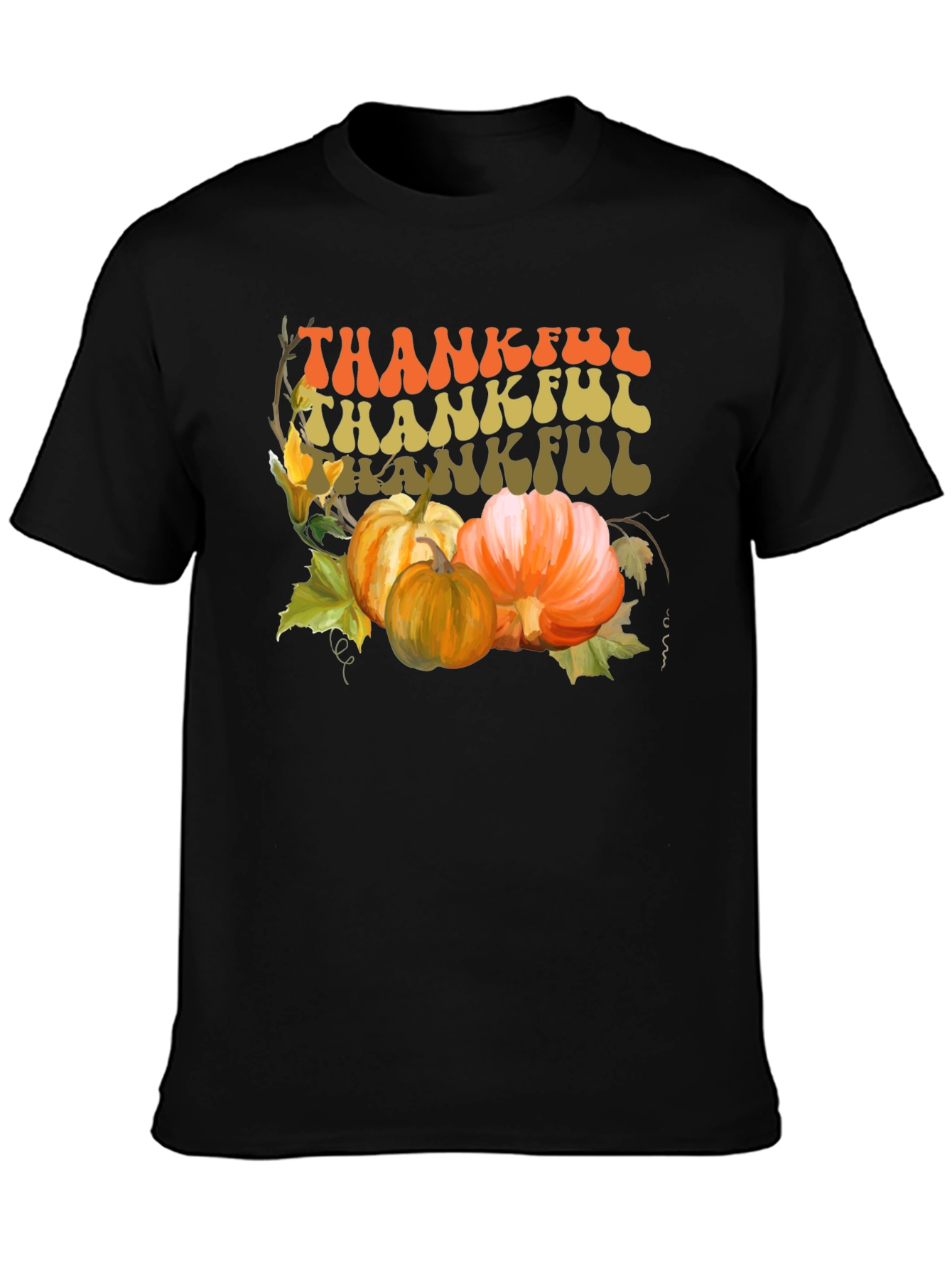 Thankful Graphic Print T-Shirt