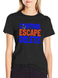 Control Escape Delete T-Shirt - Gamer Programmer Gift