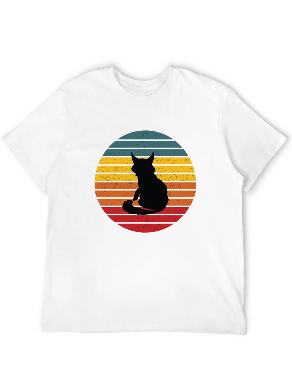 Retro Cat Silhouette T-Shirt