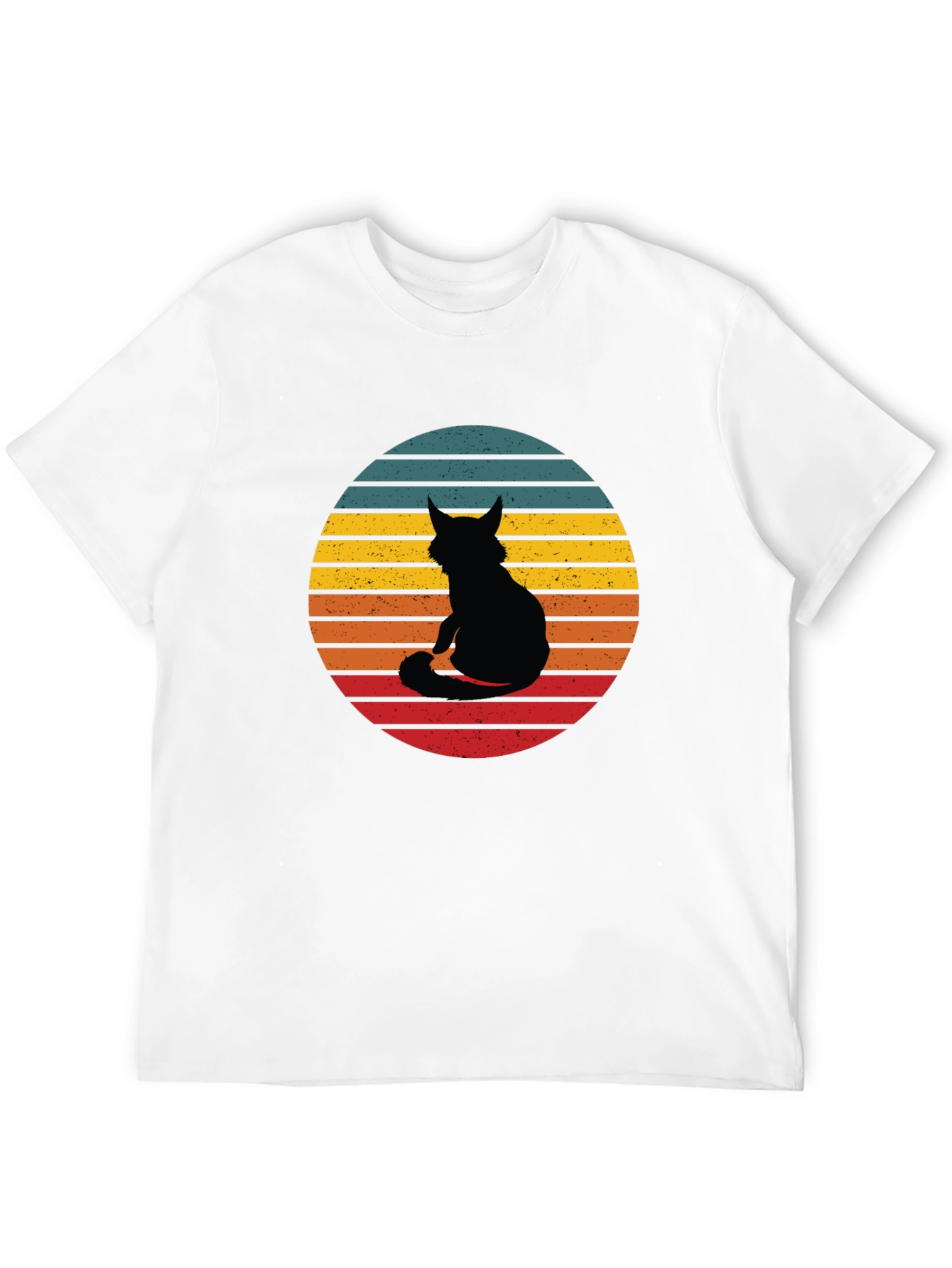 Retro Cat Silhouette T-Shirt