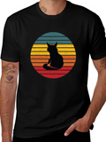 Retro Cat Silhouette T-Shirt