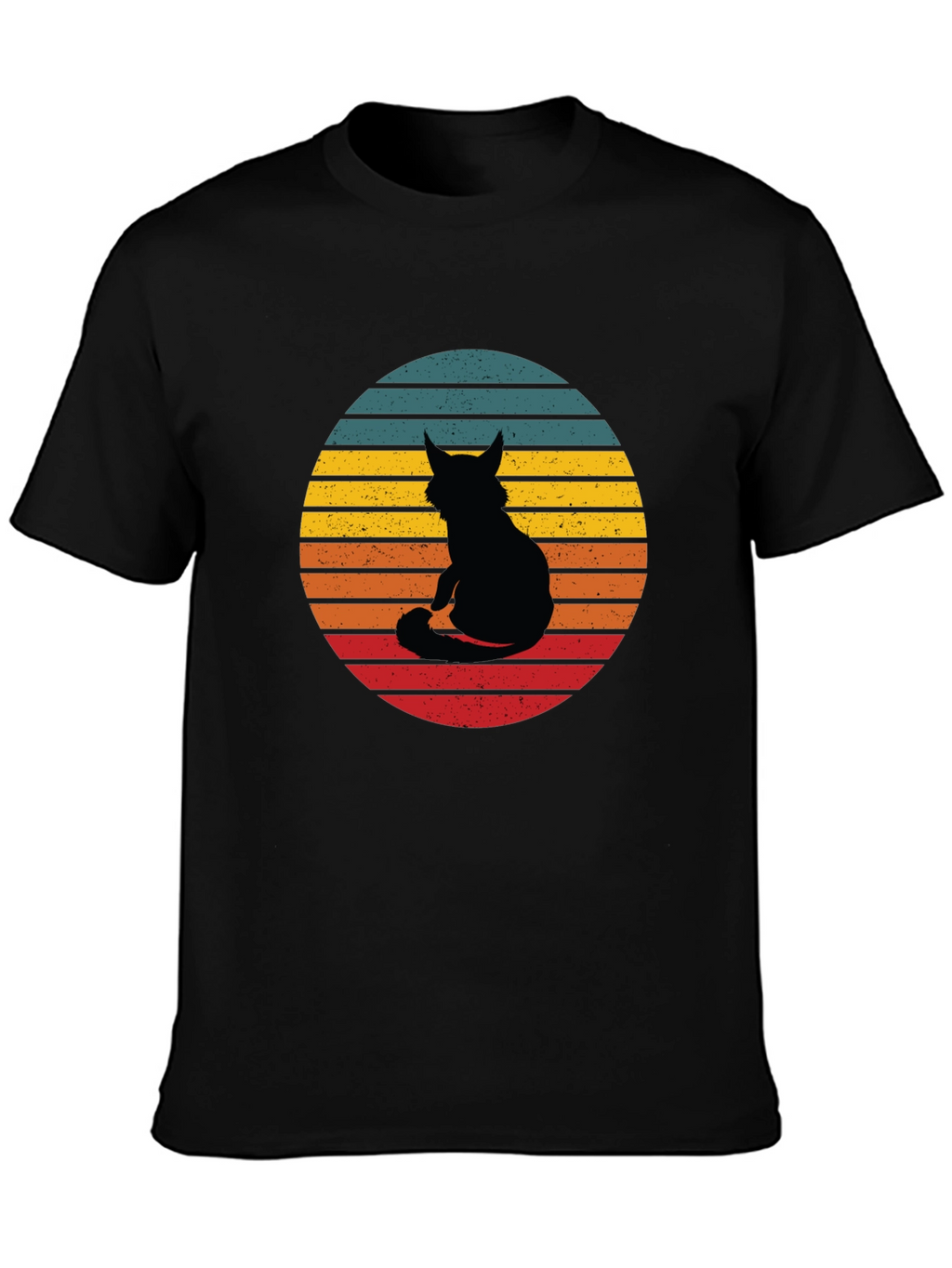 Retro Cat Silhouette T-Shirt