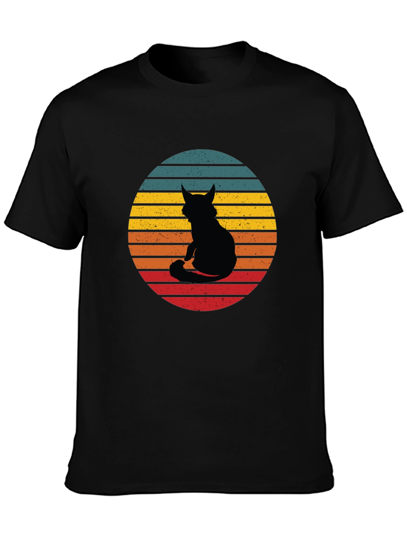 Retro Cat Silhouette T-Shirt