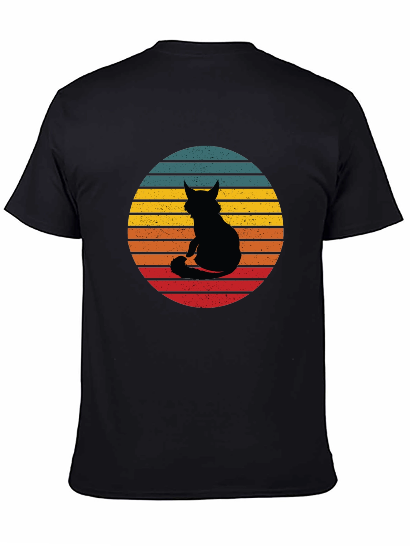 Retro Cat Silhouette T-Shirt