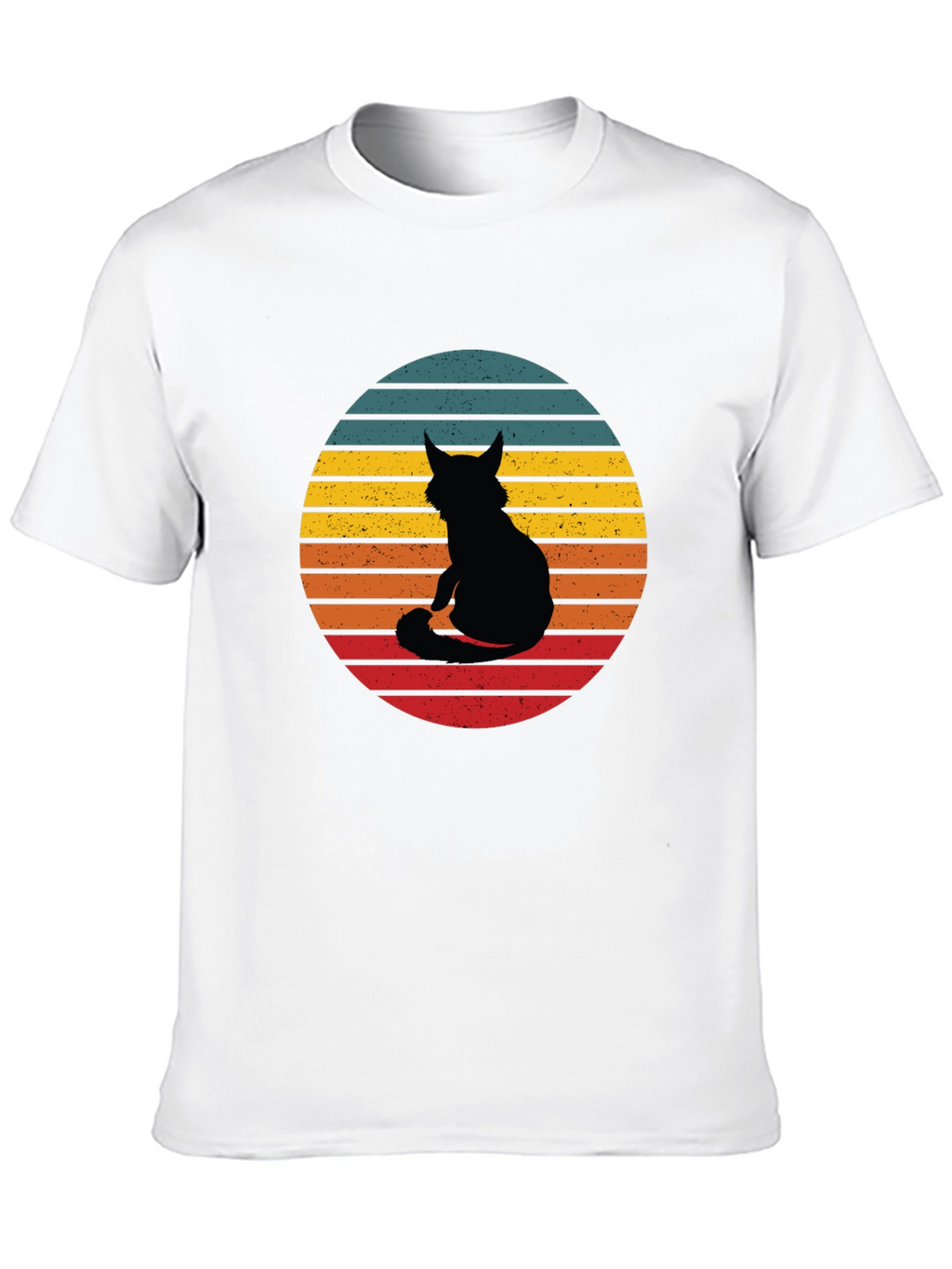 Retro Cat Silhouette T-Shirt