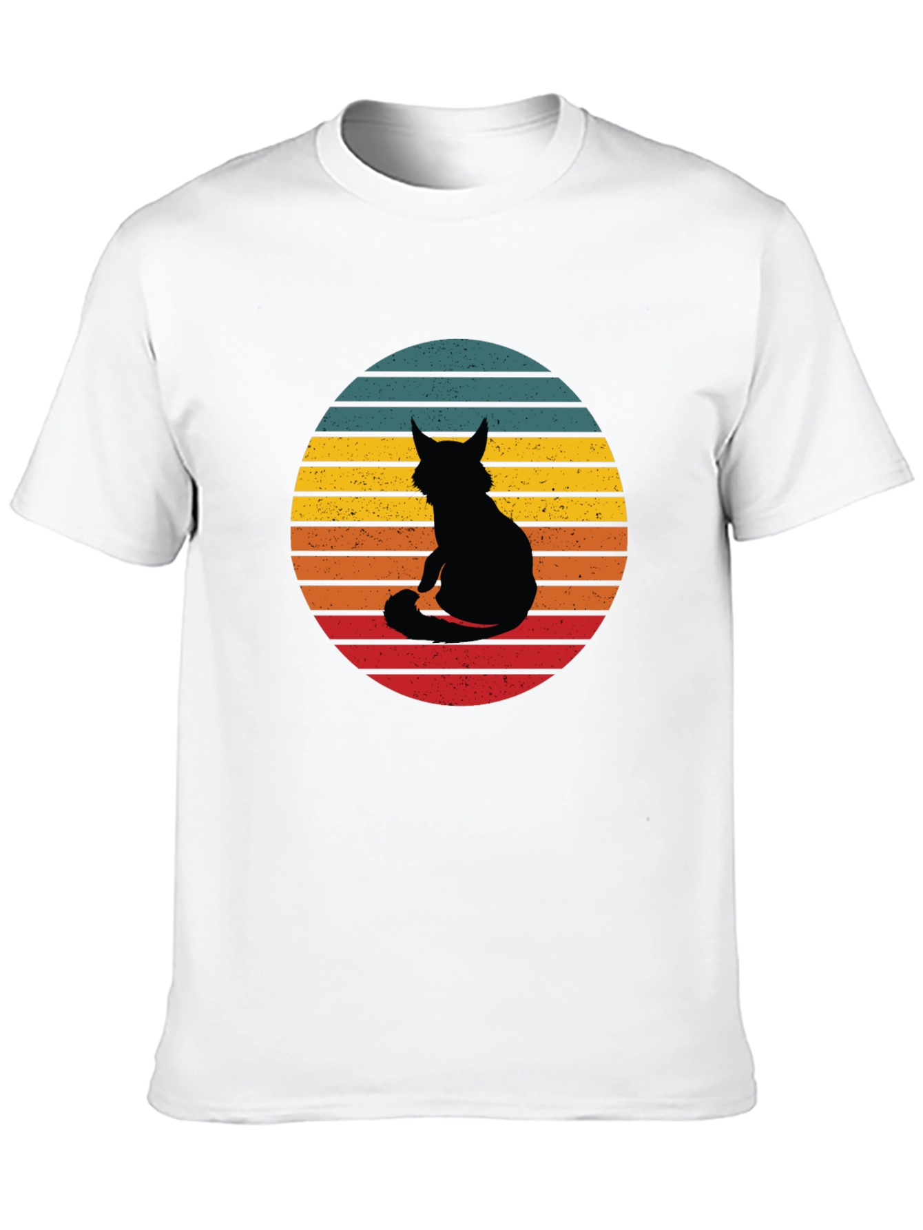 Retro Cat Silhouette T-Shirt