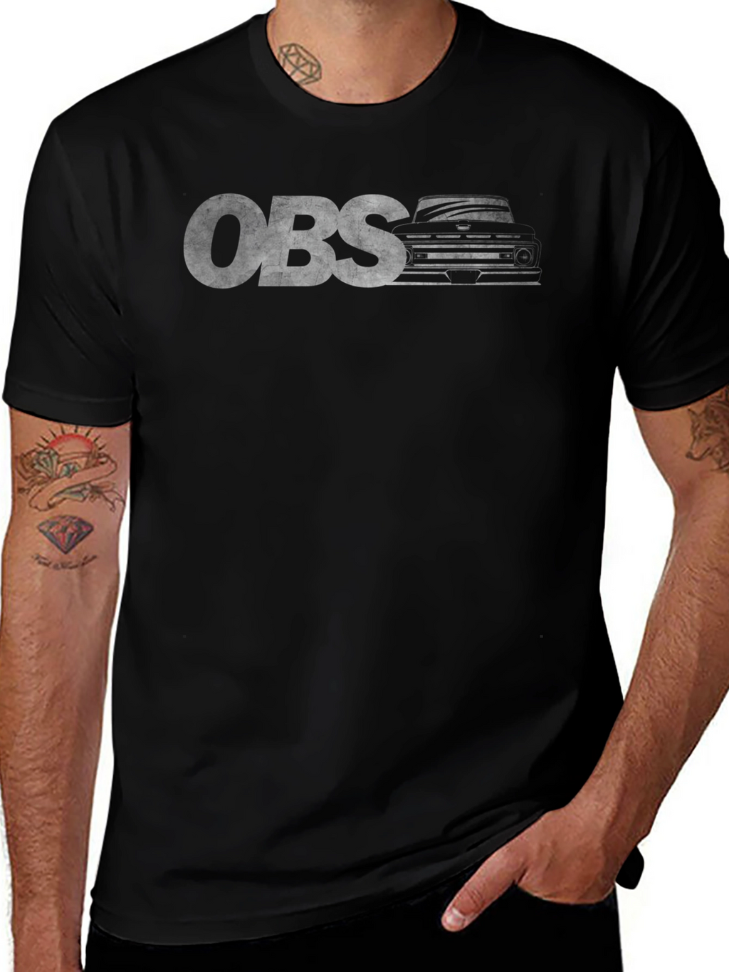 OBS Truck Graphic Tee - Classic Black