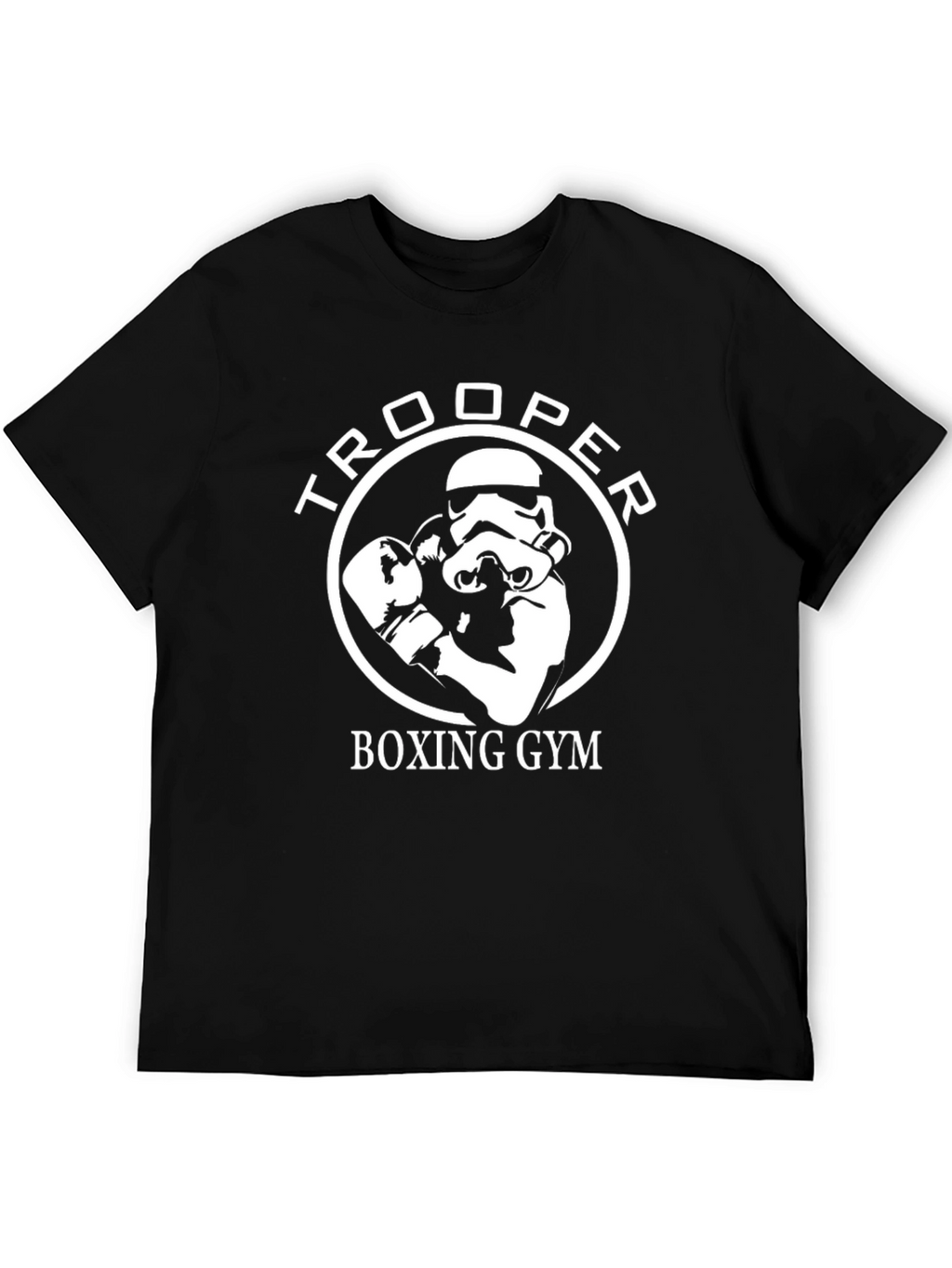 Trooper Boxing Gym T-Shirt - Black Cotton Graphic Tee