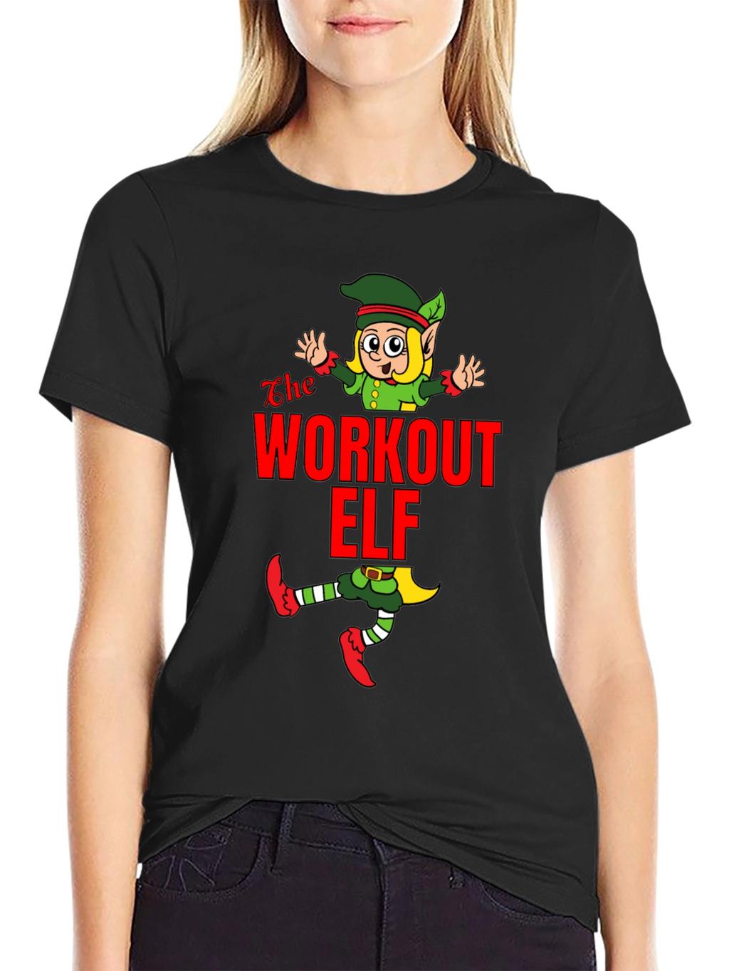 Workout Elf Graphic T-Shirt