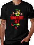 Workout Elf Graphic T-Shirt