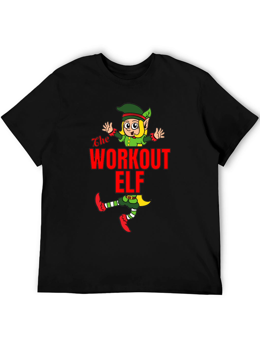 Workout Elf Graphic T-Shirt