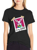 Funny Rabbit Graphic T-Shirt