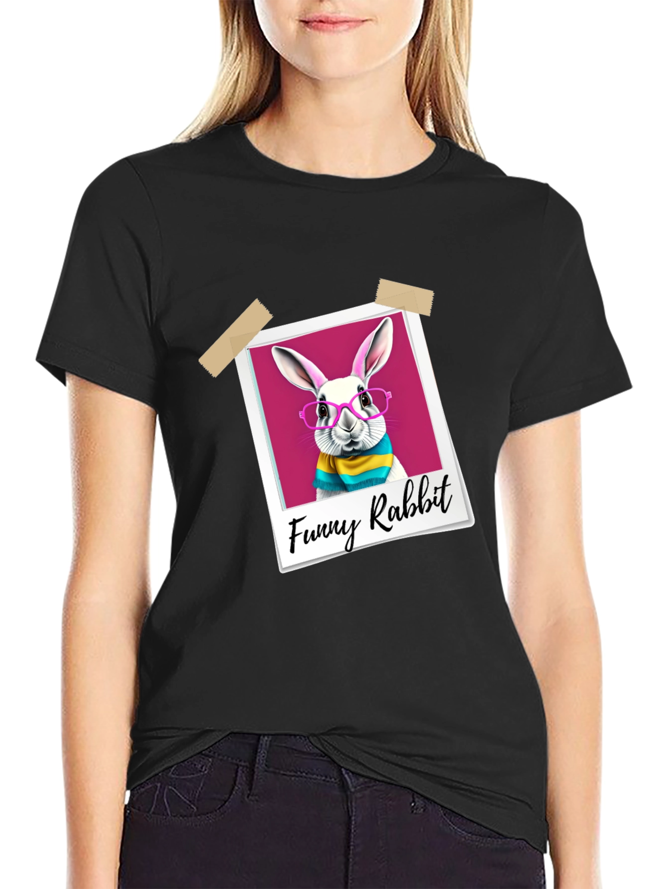 Funny Rabbit Graphic T-Shirt
