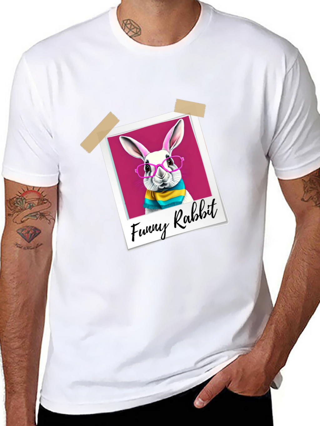Funny Rabbit Graphic T-Shirt