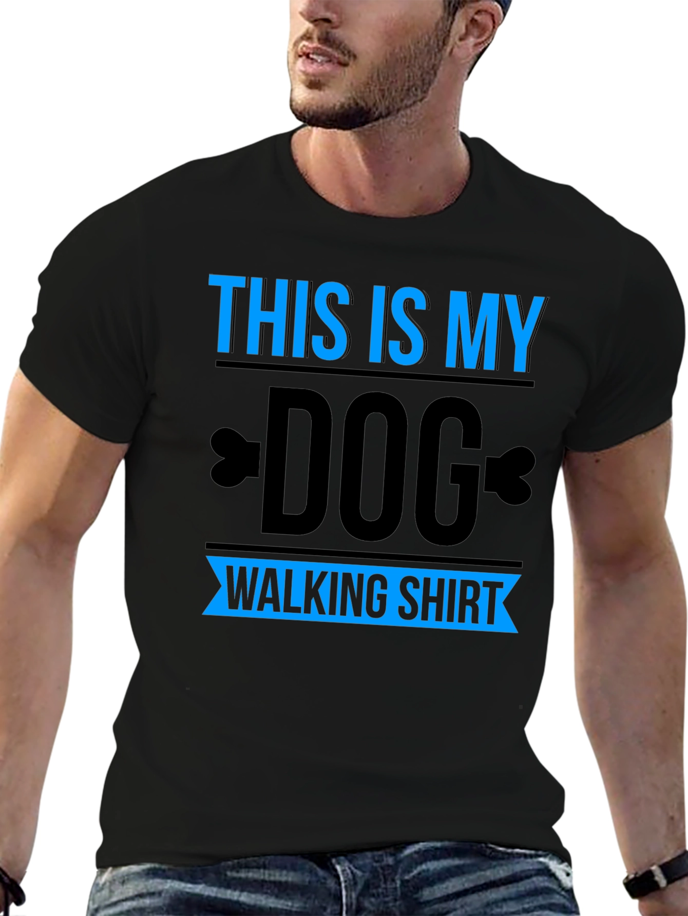Dog Walking T-Shirt - Funny Pet Owner Tee
