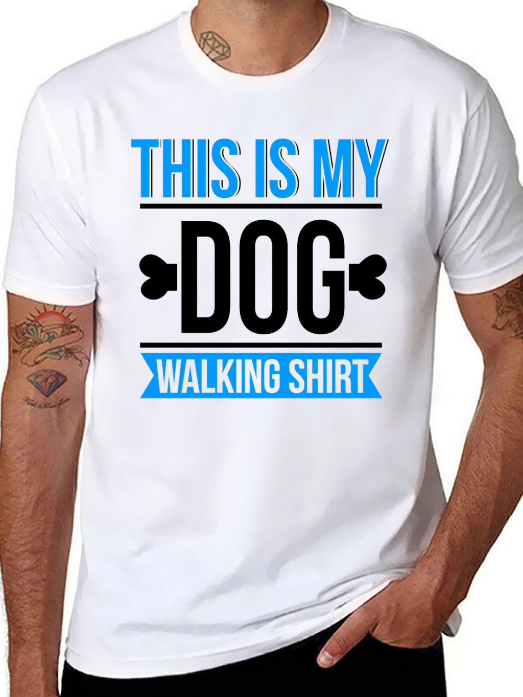 Dog Walking T-Shirt - Funny Pet Owner Tee