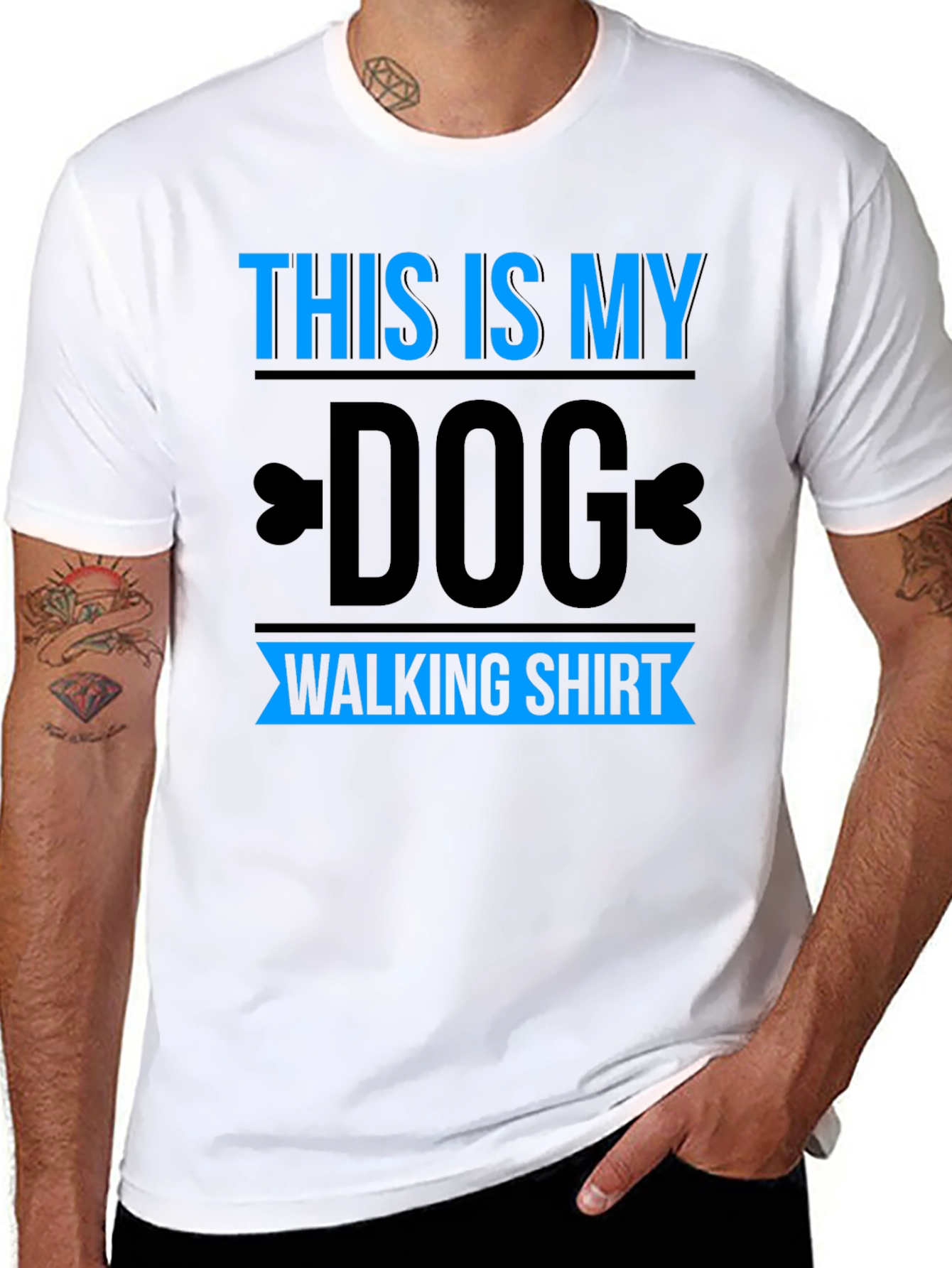 Dog Walking T-Shirt - Funny Pet Owner Tee