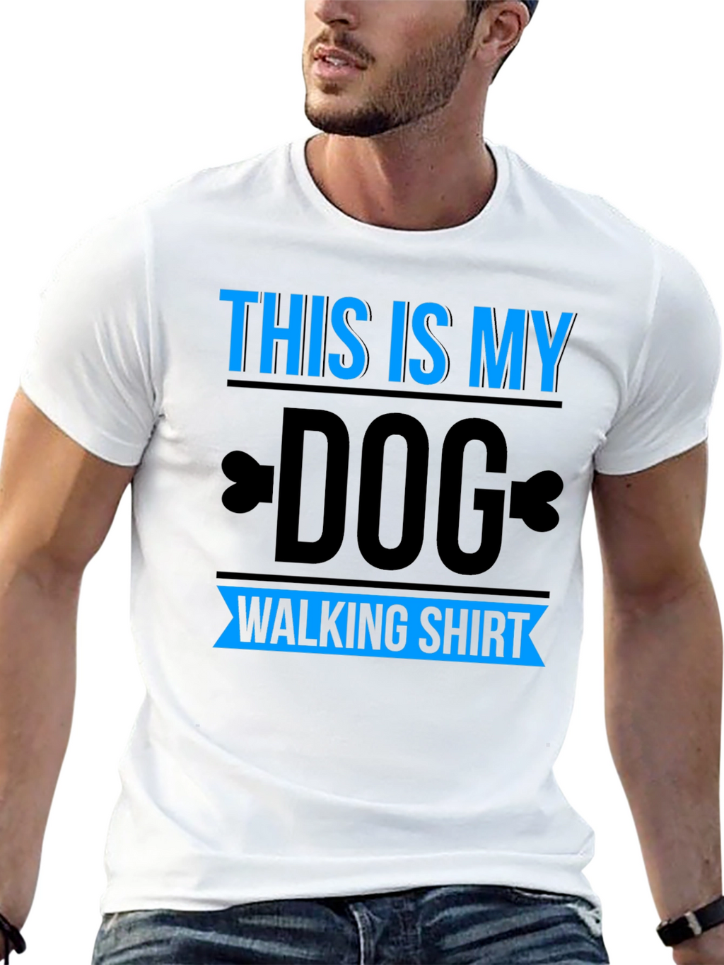 Dog Walking T-Shirt - Funny Pet Owner Tee