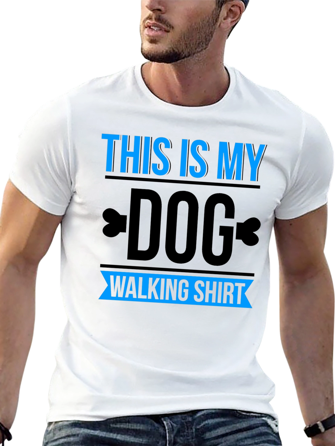Dog Walking T-Shirt - Funny Pet Owner Tee