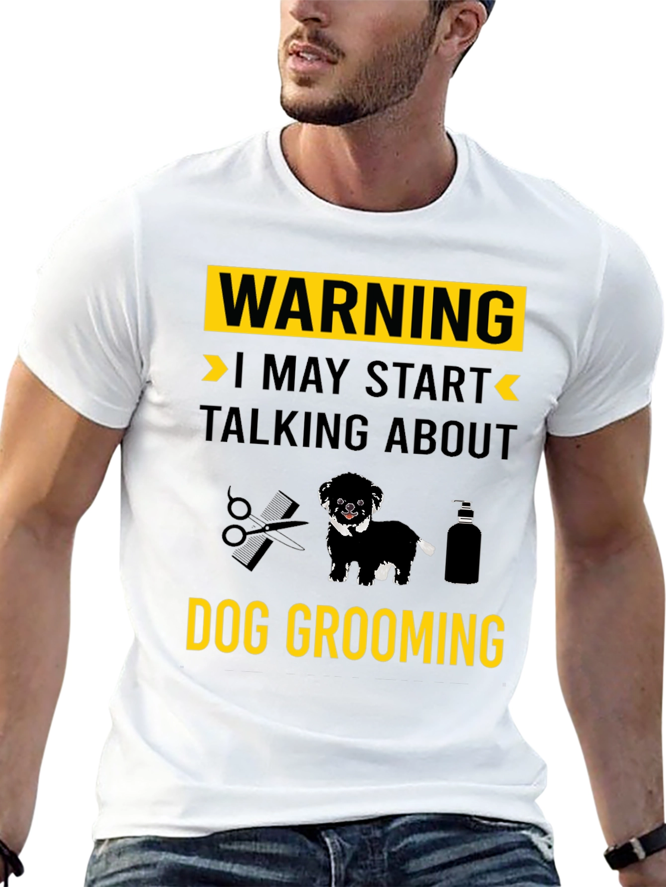 Dog Grooming T-Shirt: Warning May Start Talking