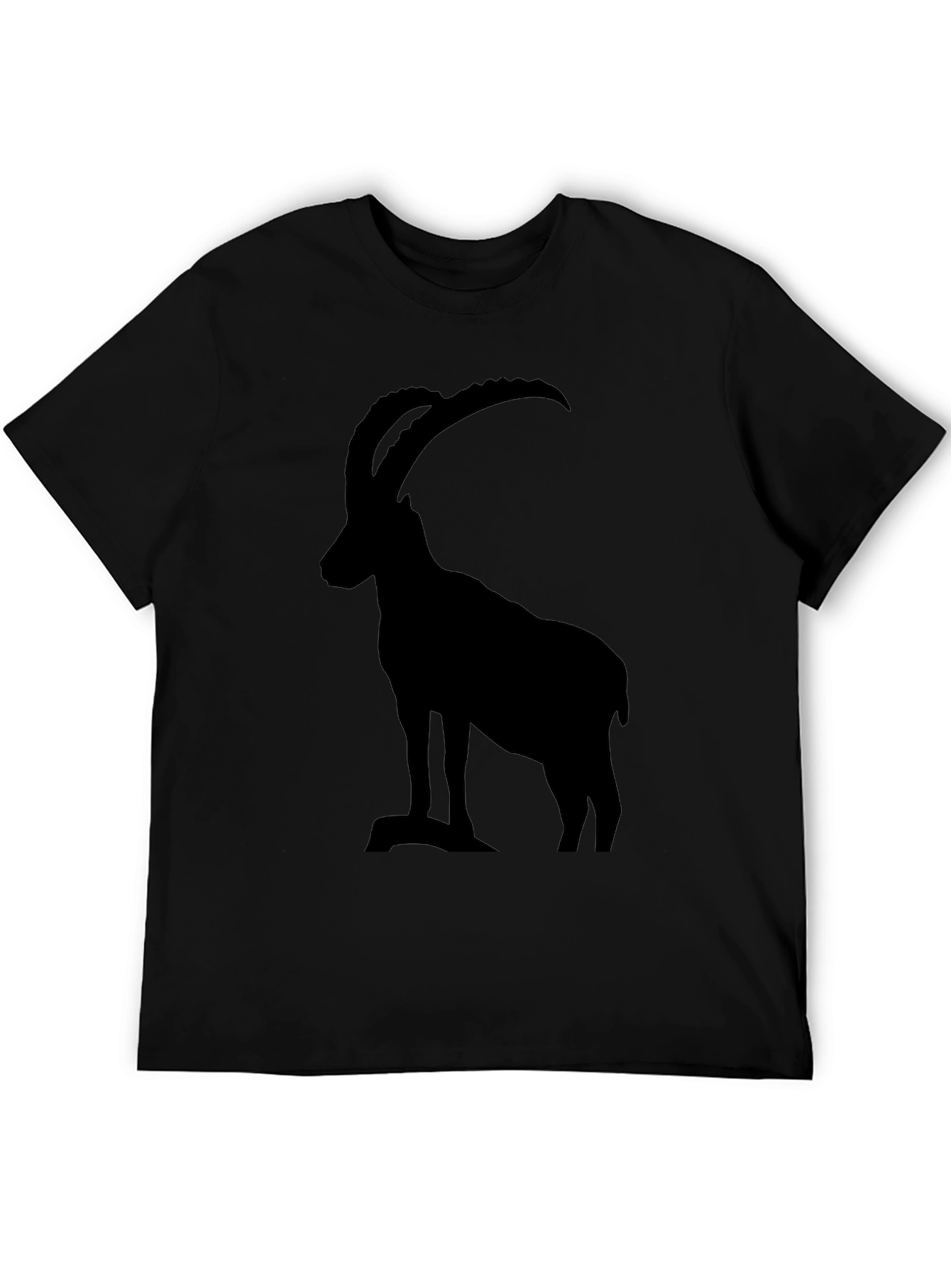 Black Ibex Graphic Tee - Mountain Goat Design