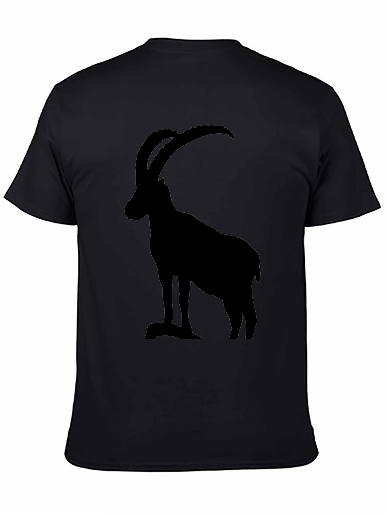 Black Ibex Graphic Tee - Mountain Goat Design