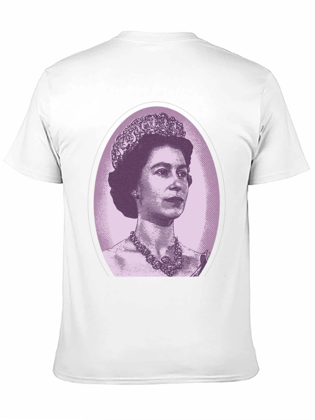 Queen Elizabeth Portrait Graphic Tee - Black