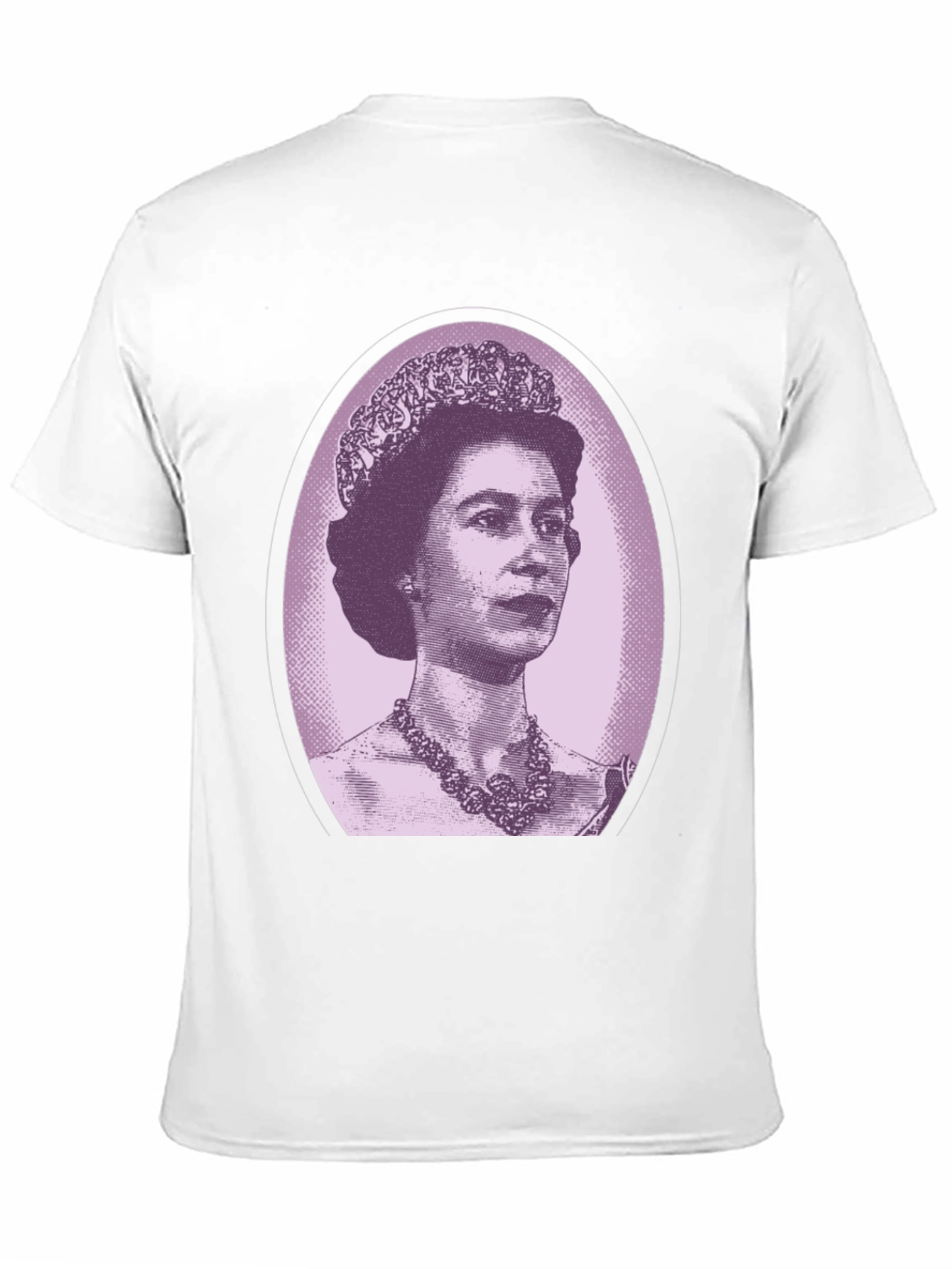Queen Elizabeth Portrait Graphic Tee - Black