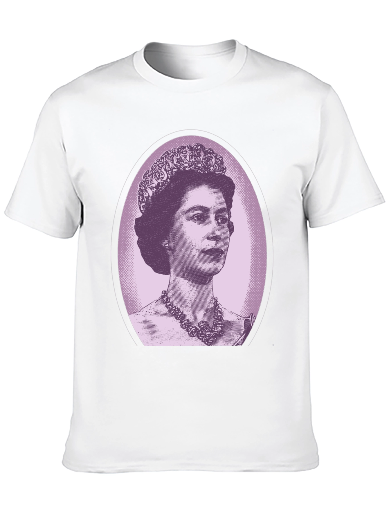 Queen Elizabeth Portrait Graphic Tee - Black