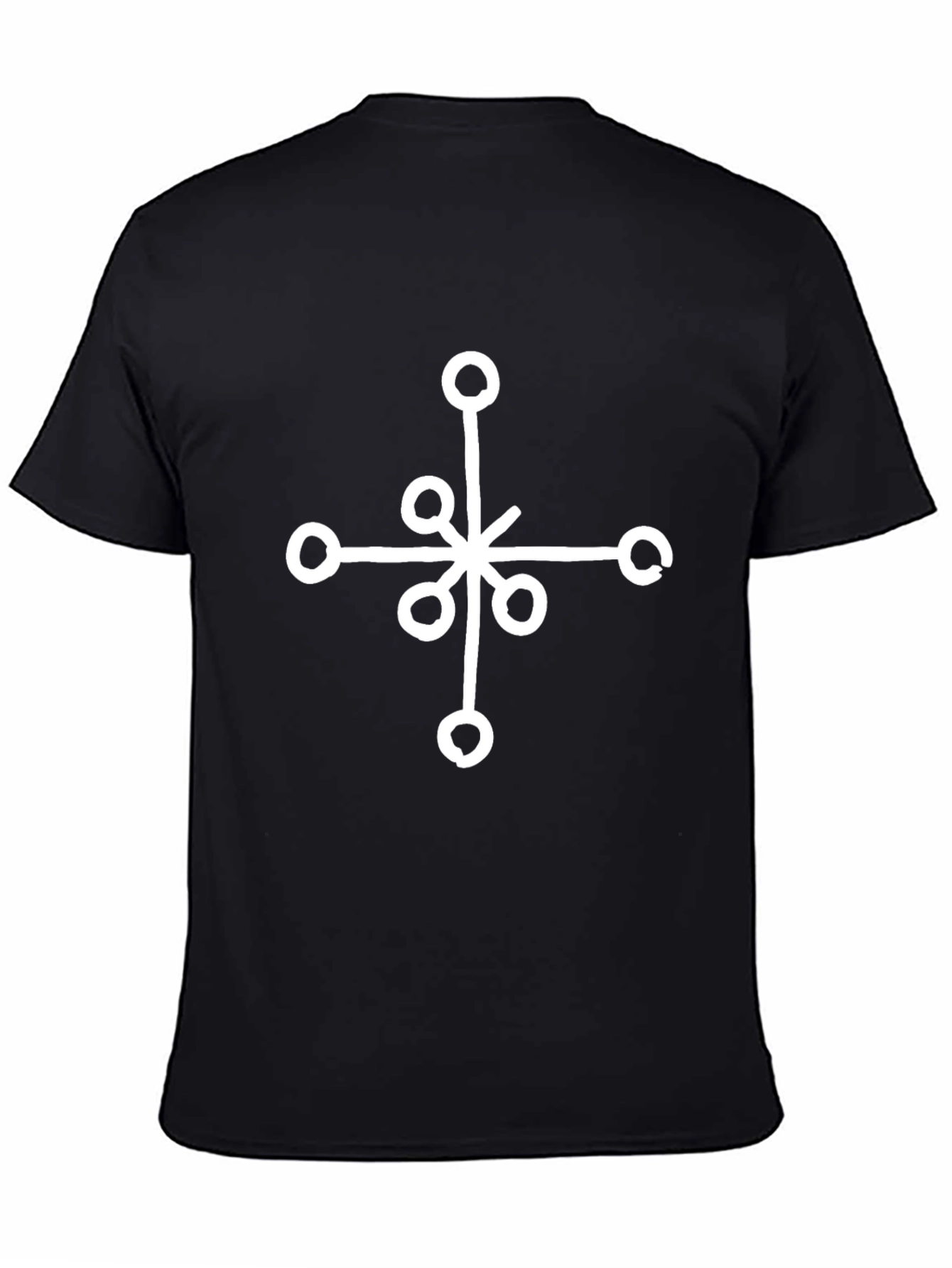 Symbol Graphic Print Black T-Shirt