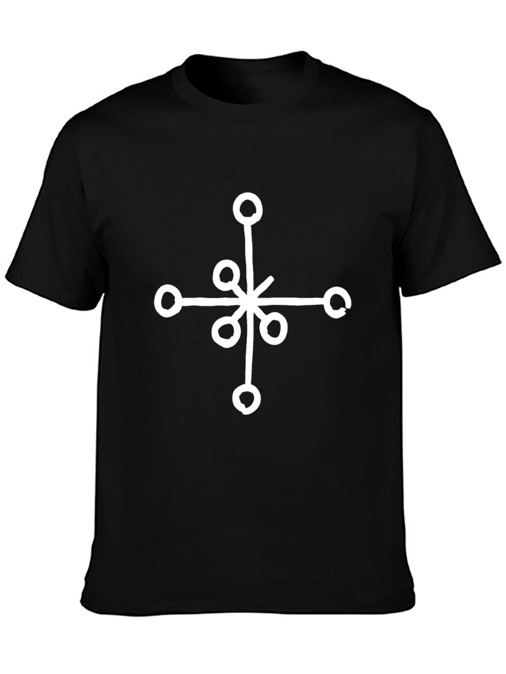 Symbol Graphic Print Black T-Shirt