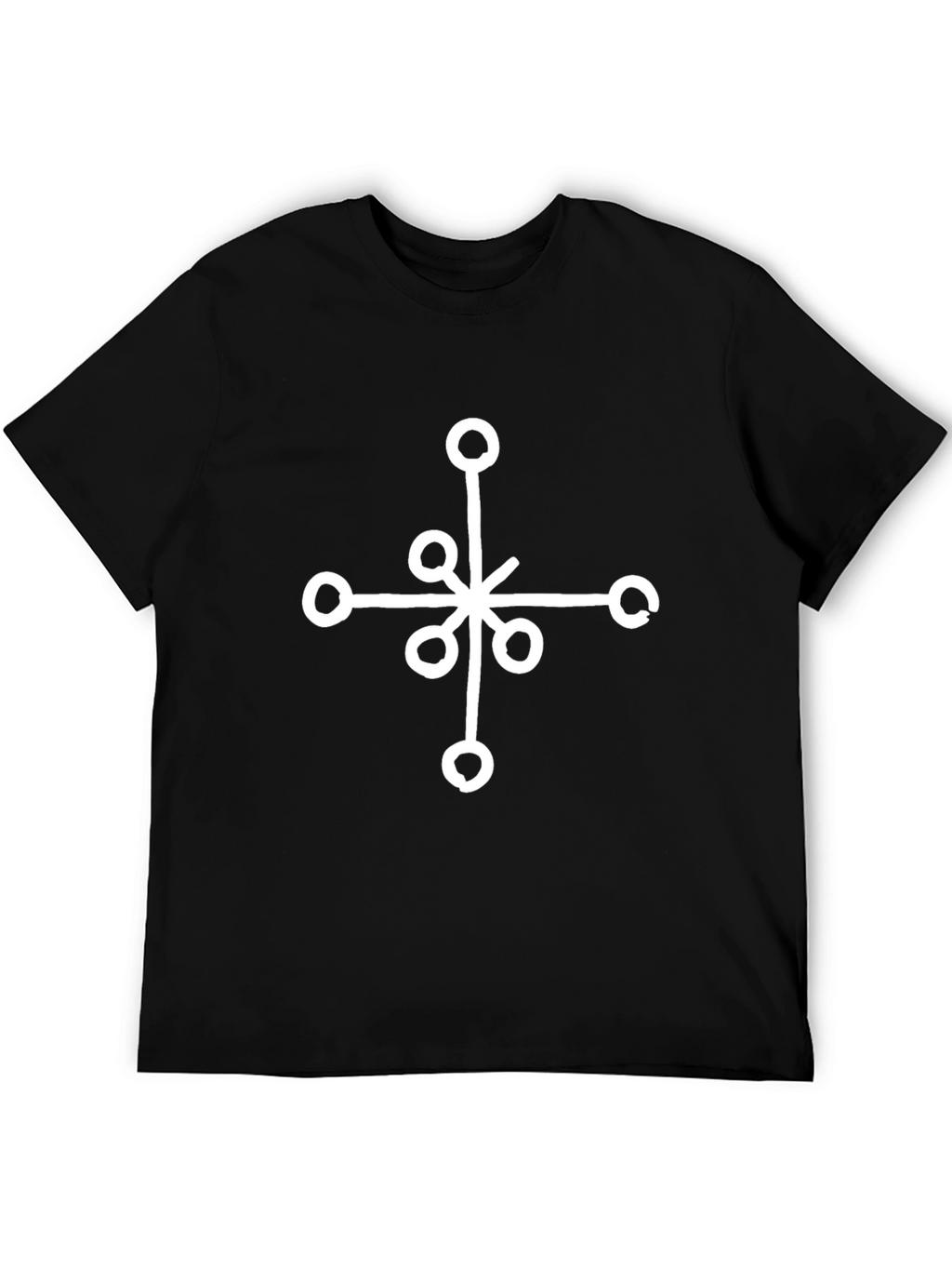 Symbol Graphic Print Black T-Shirt