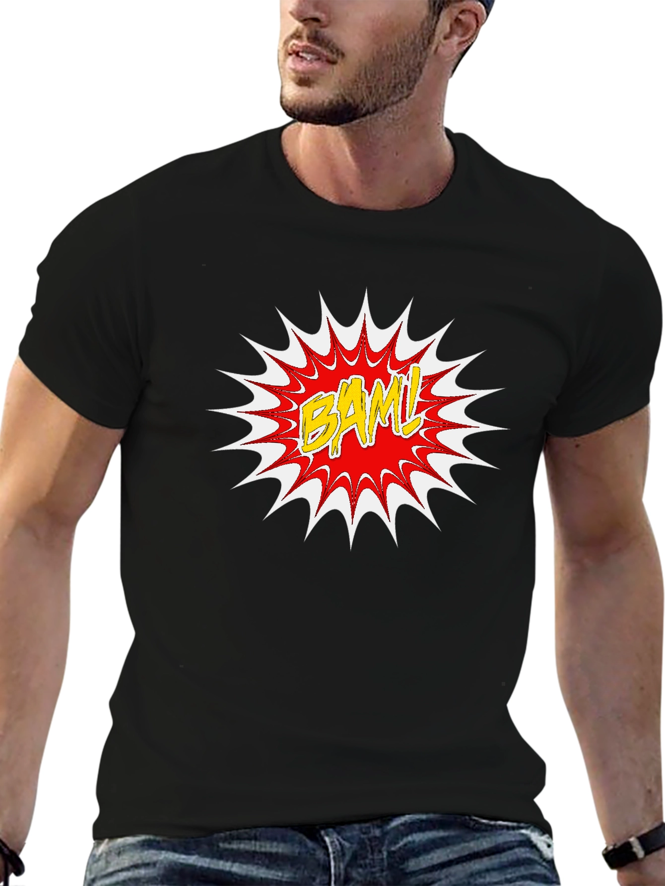 BAML! Graphic Print Black T-Shirt
