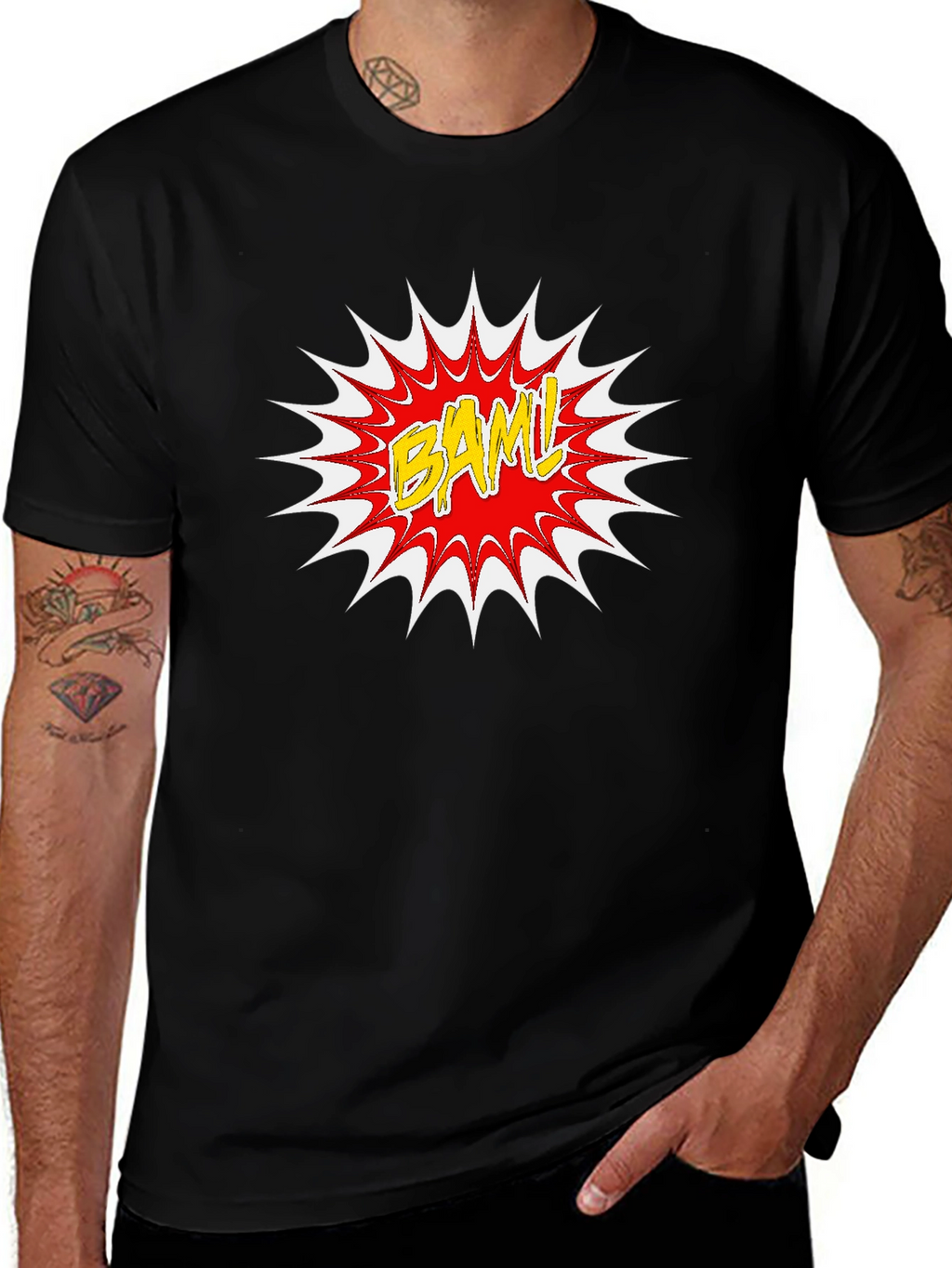 BAML! Graphic Print Black T-Shirt
