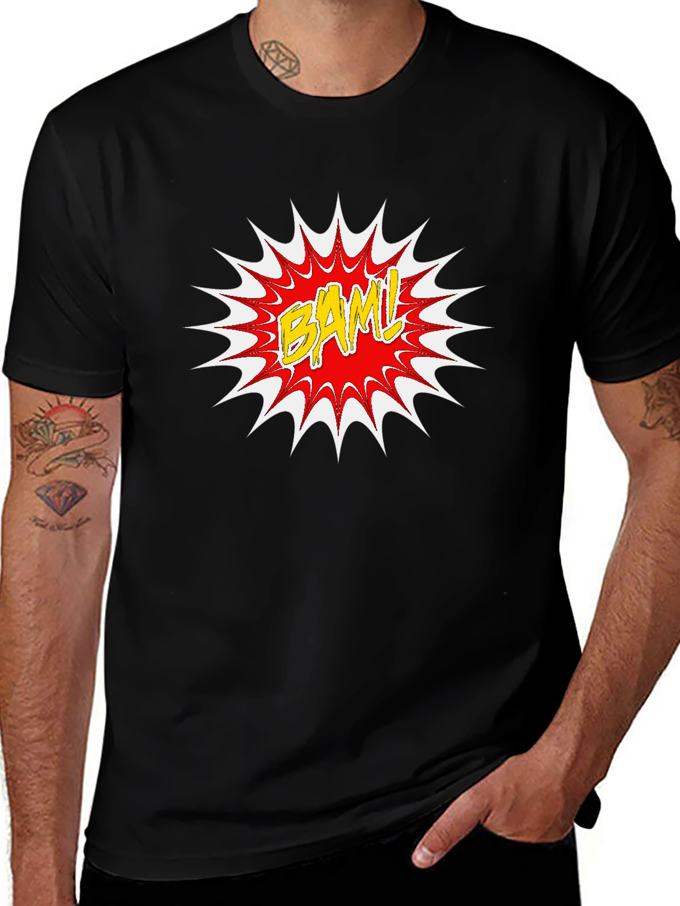 BAML! Graphic Print Black T-Shirt