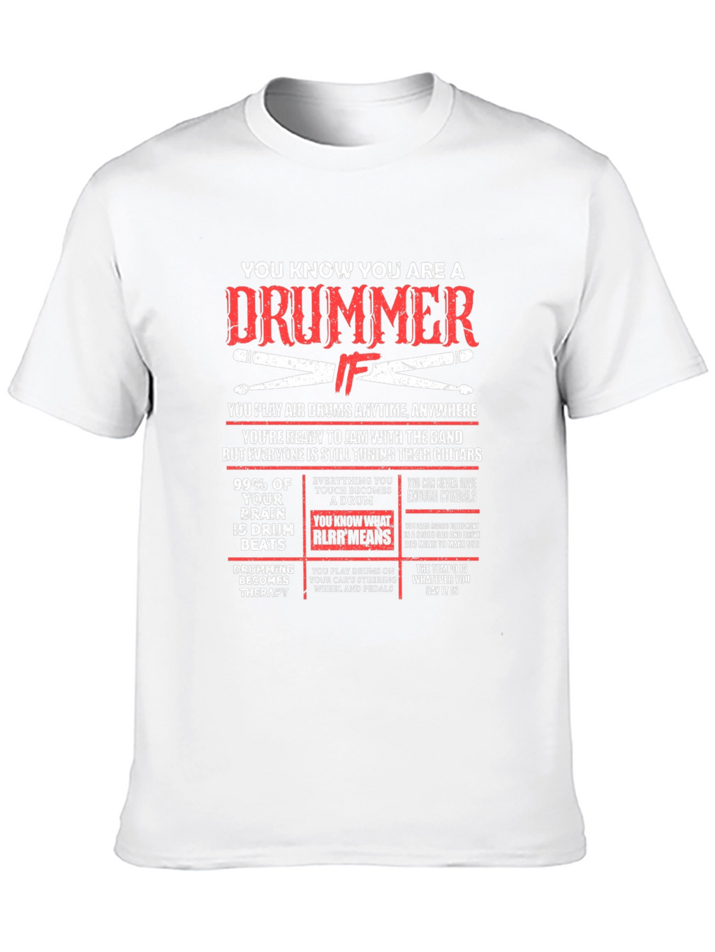 Drummer T-Shirt - Funny Musician Gift