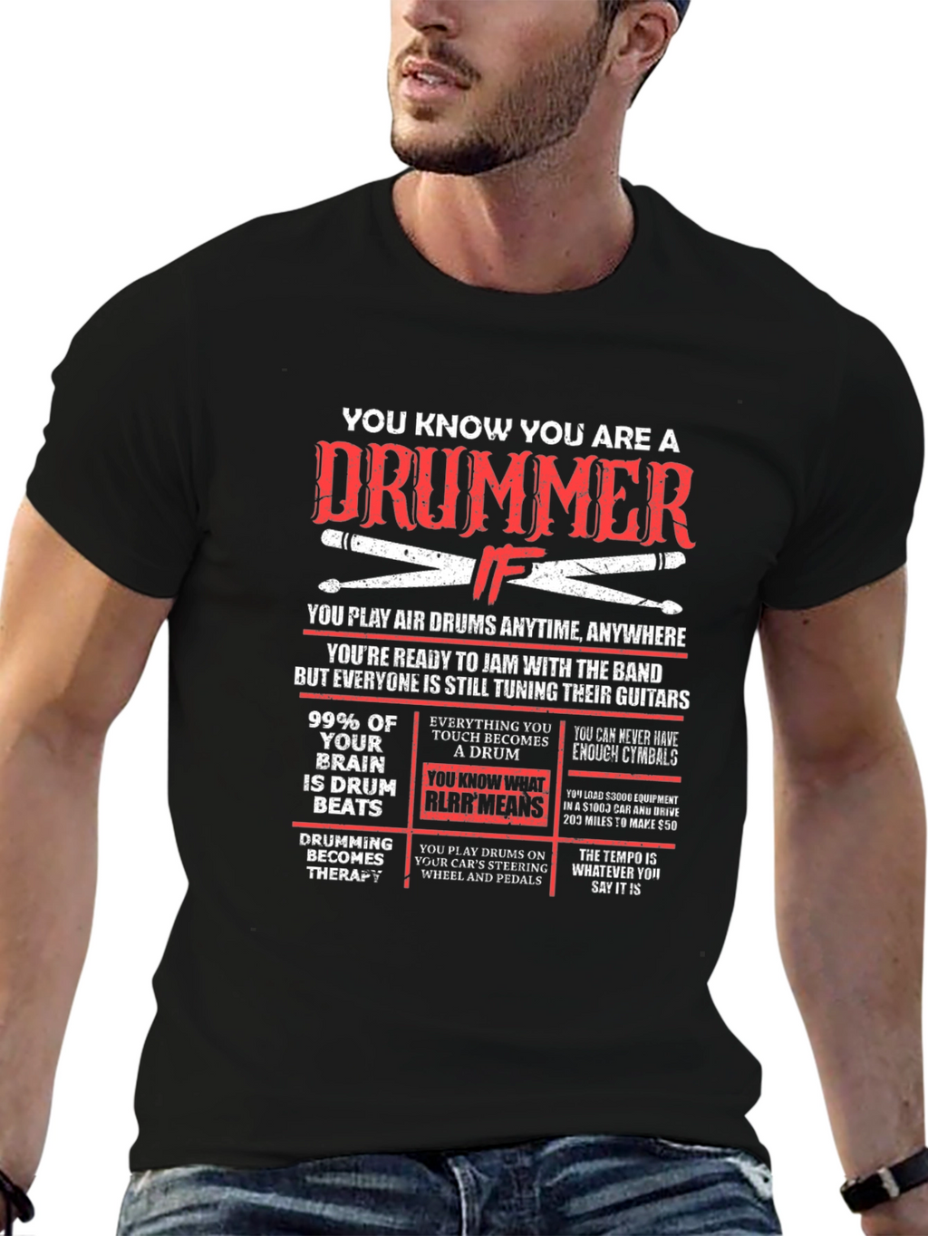 Drummer T-Shirt - Funny Musician Gift