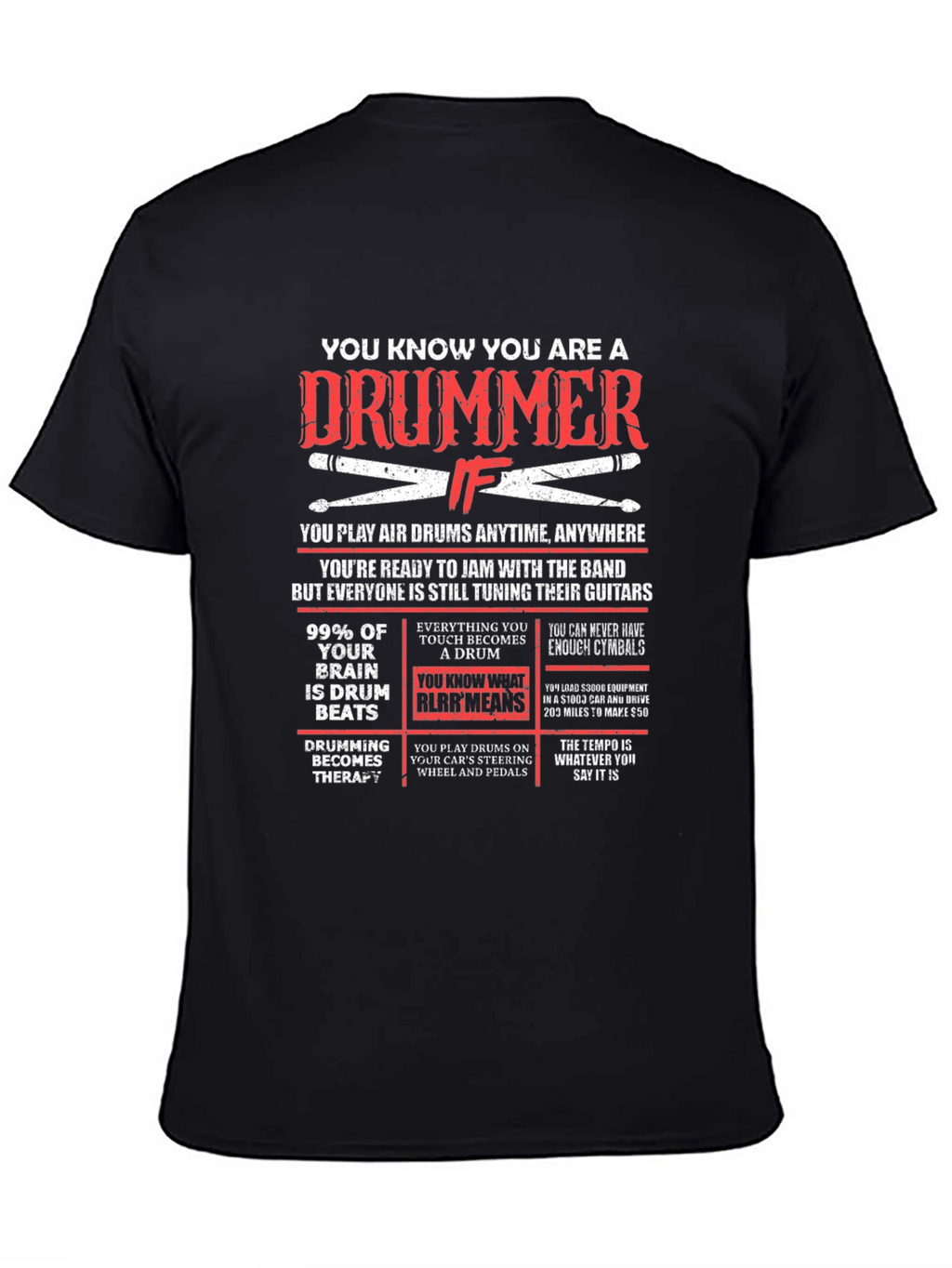 Drummer T-Shirt - Funny Musician Gift