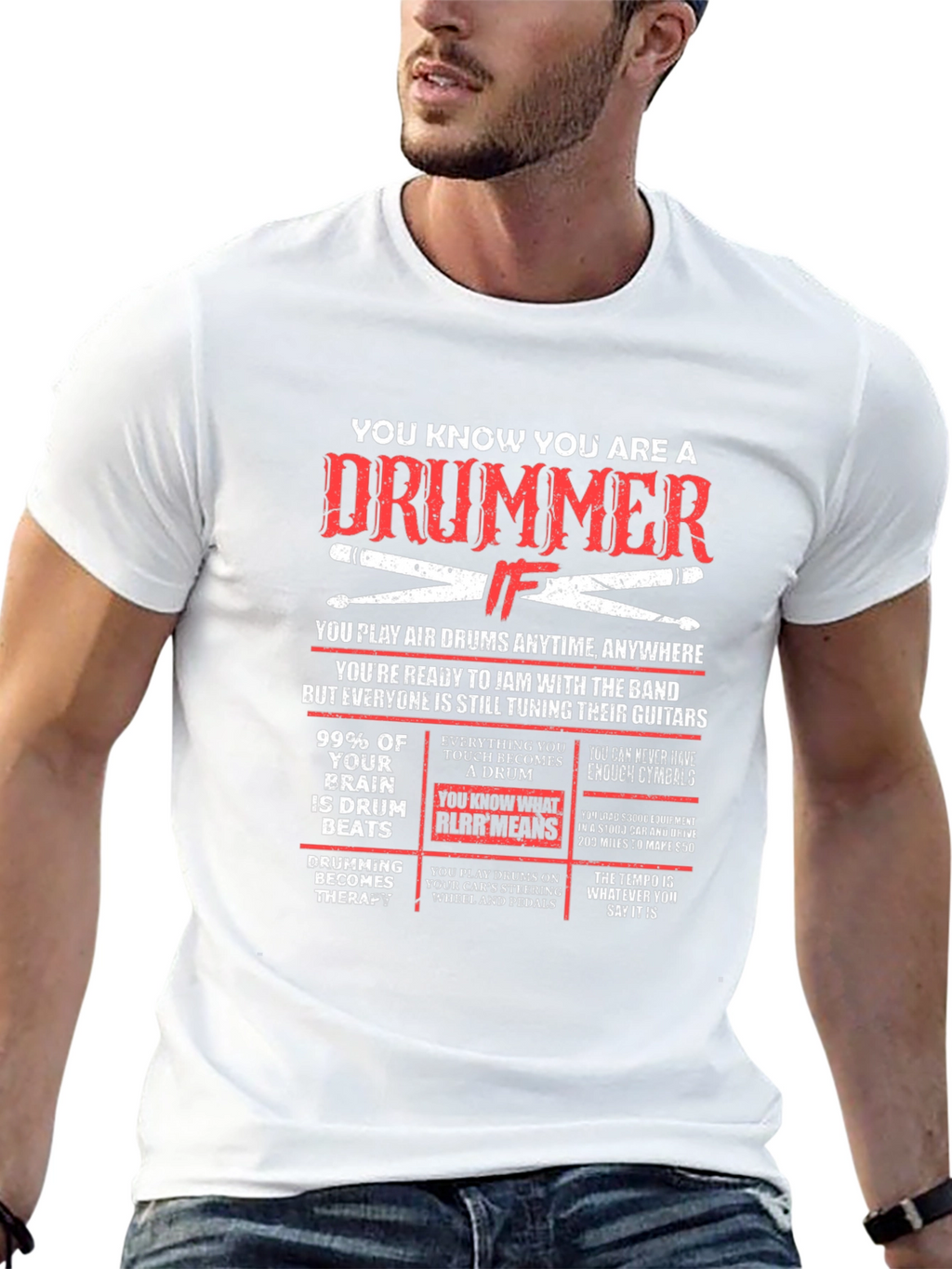 Drummer T-Shirt - Funny Musician Gift