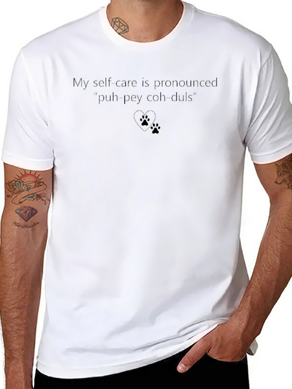 Self-Care Poodles Graphic Tee - Funny Dog Lover Shirt