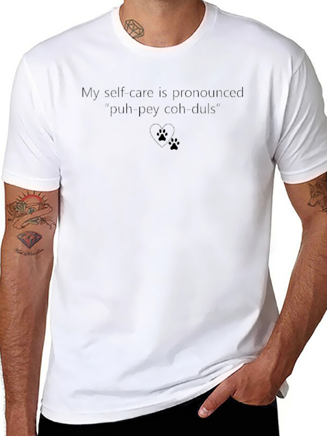 Self-Care Poodles Graphic Tee - Funny Dog Lover Shirt