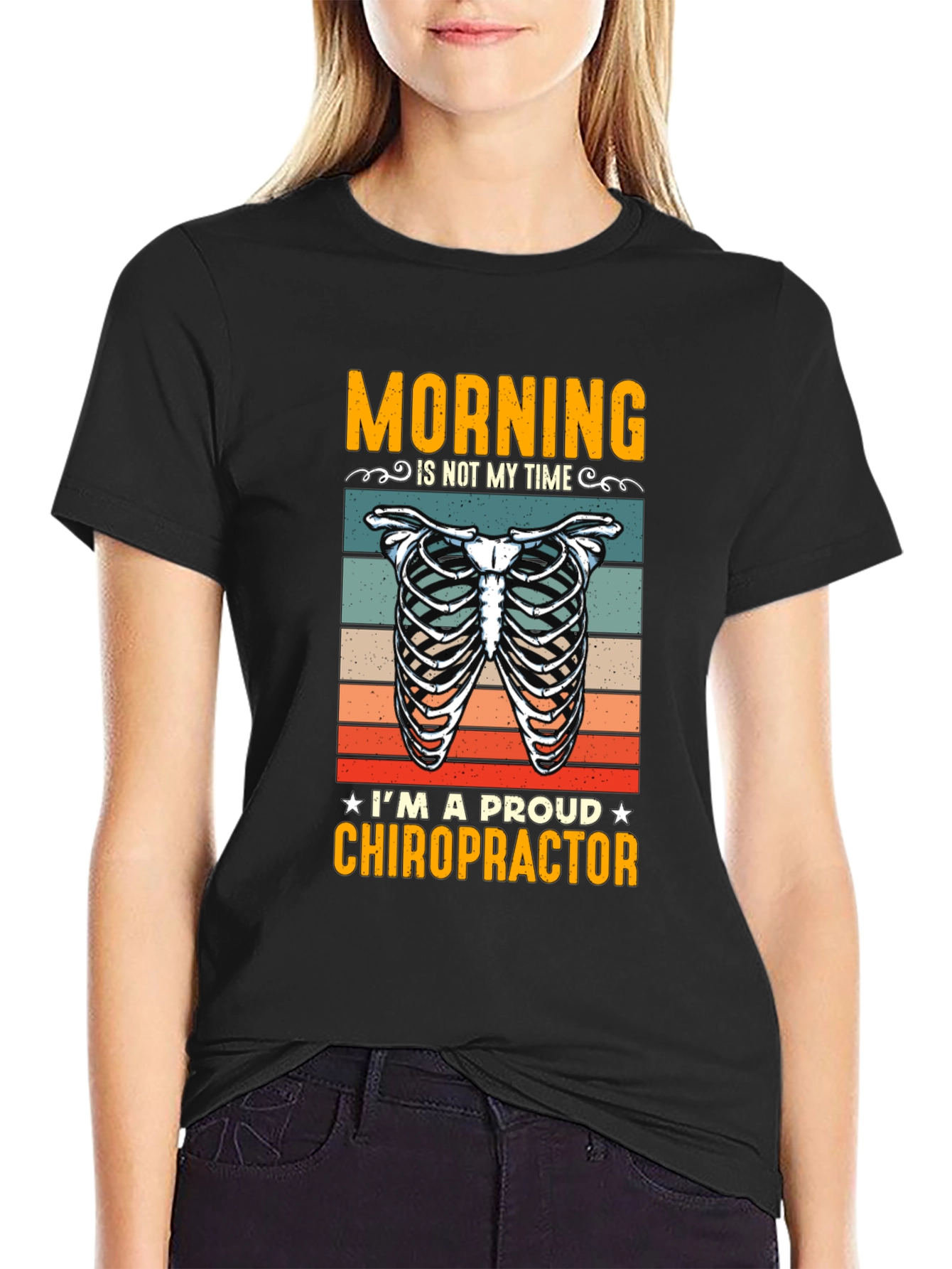 Chiropractor T-Shirt: Morning is Not My Time