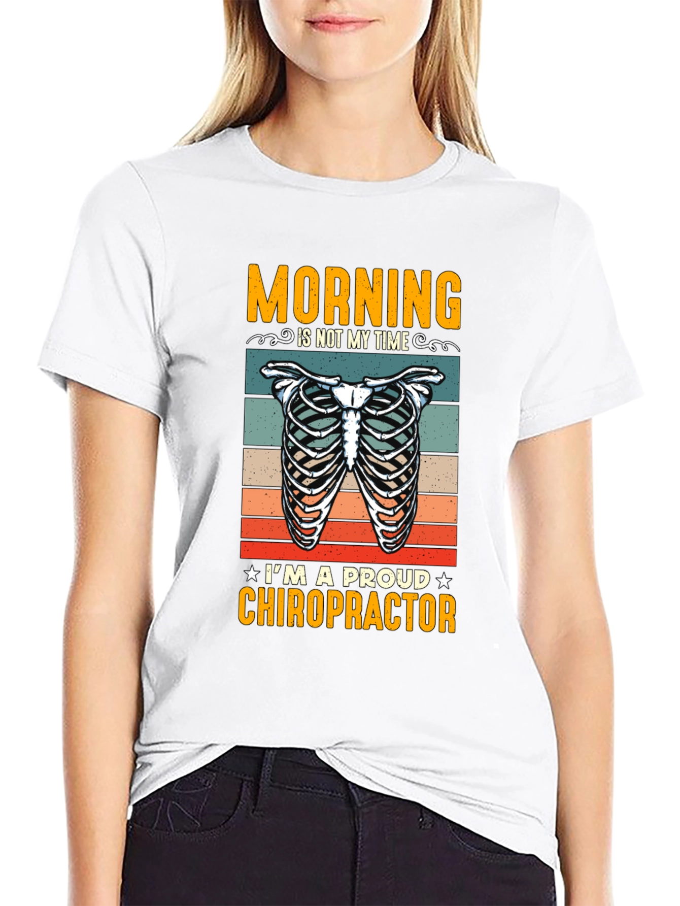 Chiropractor T-Shirt: Morning is Not My Time