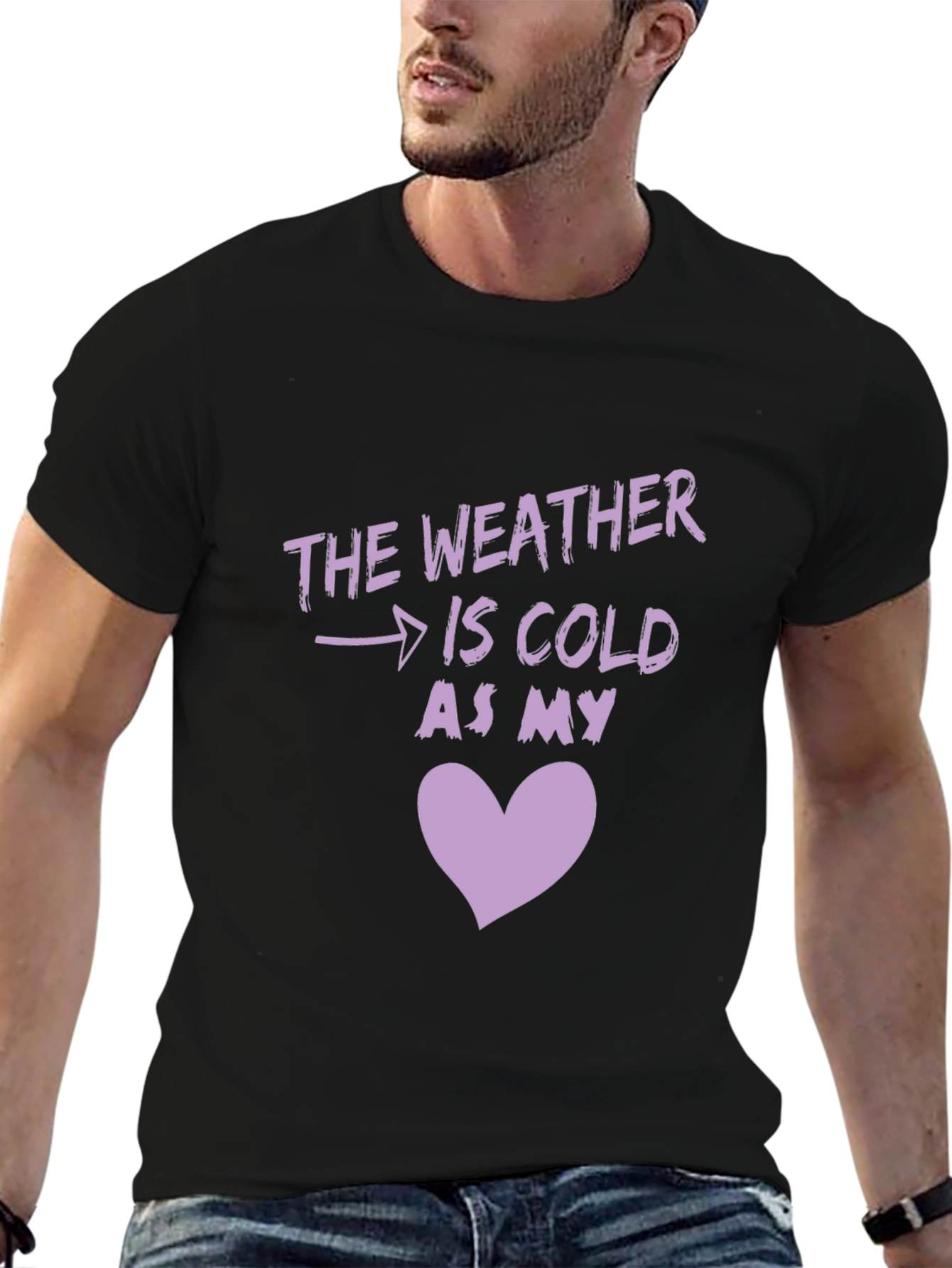Cold Heart Graphic Tee - Mens Fashion