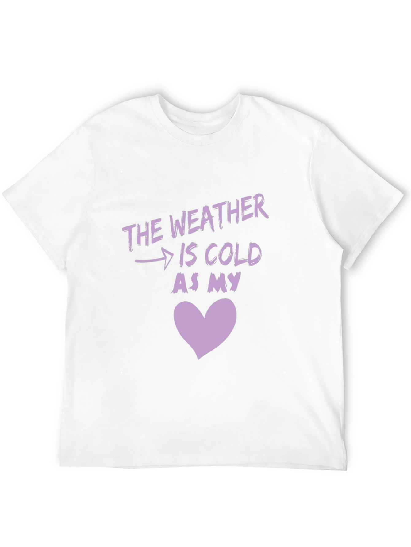 Cold Heart Graphic Tee - Mens Fashion